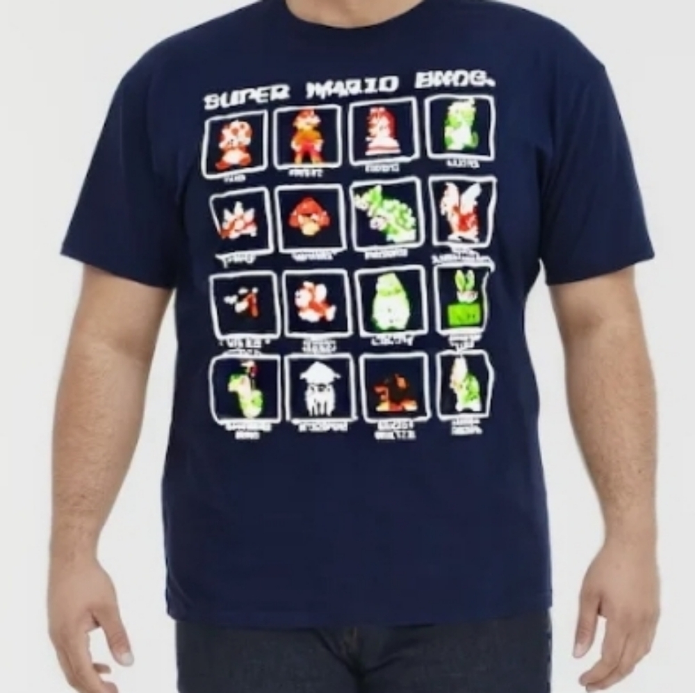 Nintendo Characters T-shirt Mens 2xl NWT